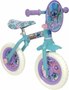 Stitch 2 in 1 10" Training Bike - Blue/Purple
