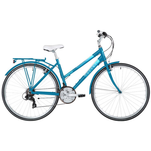 Imperfect Freespirit Trekker Ladies Hybrid Trekking Bike, 700c Wheel, 18 Speed - Blue 19"