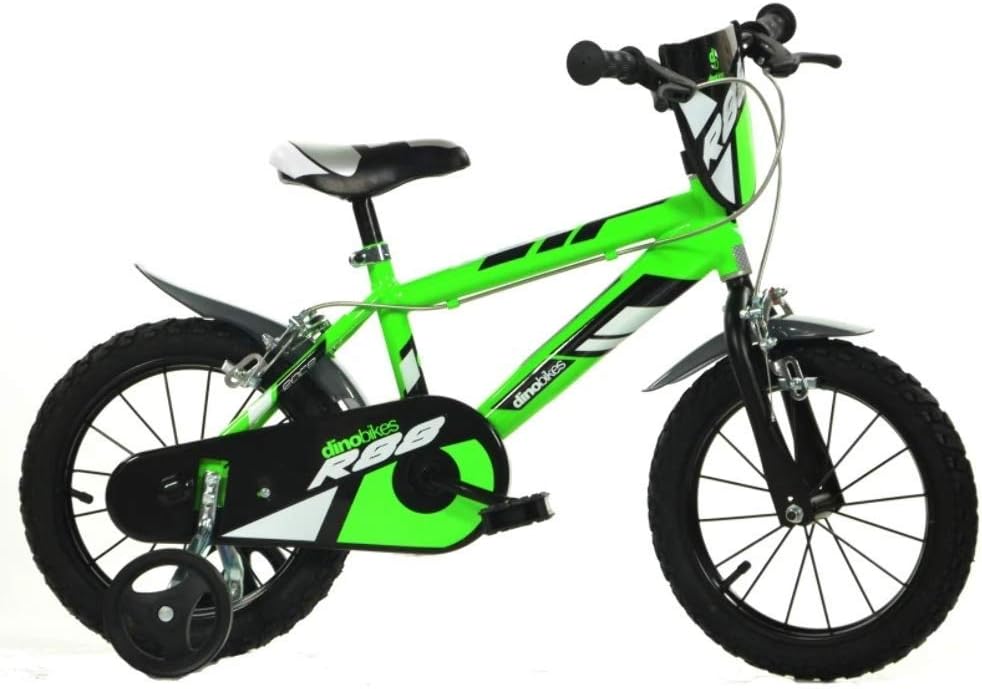 Imperfect Dino R88 14" Kids Bike - Green