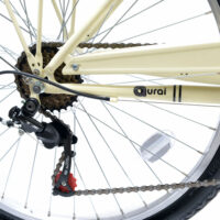 Imperfect Aurai Trekker Ladies Heritage Bike, 26" Wheel, 6 Speed - Cream - Image 2
