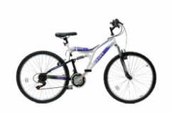 Imperfect Basis 2 Full Suspension Mountain Bike - 26" Wheel - 18 Speed White Purple