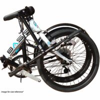 Imperfect Basis Compact Folding Commuter Bicycle, 20" Wheel, 6 Speed - Metallic Royal Blue - Image 2