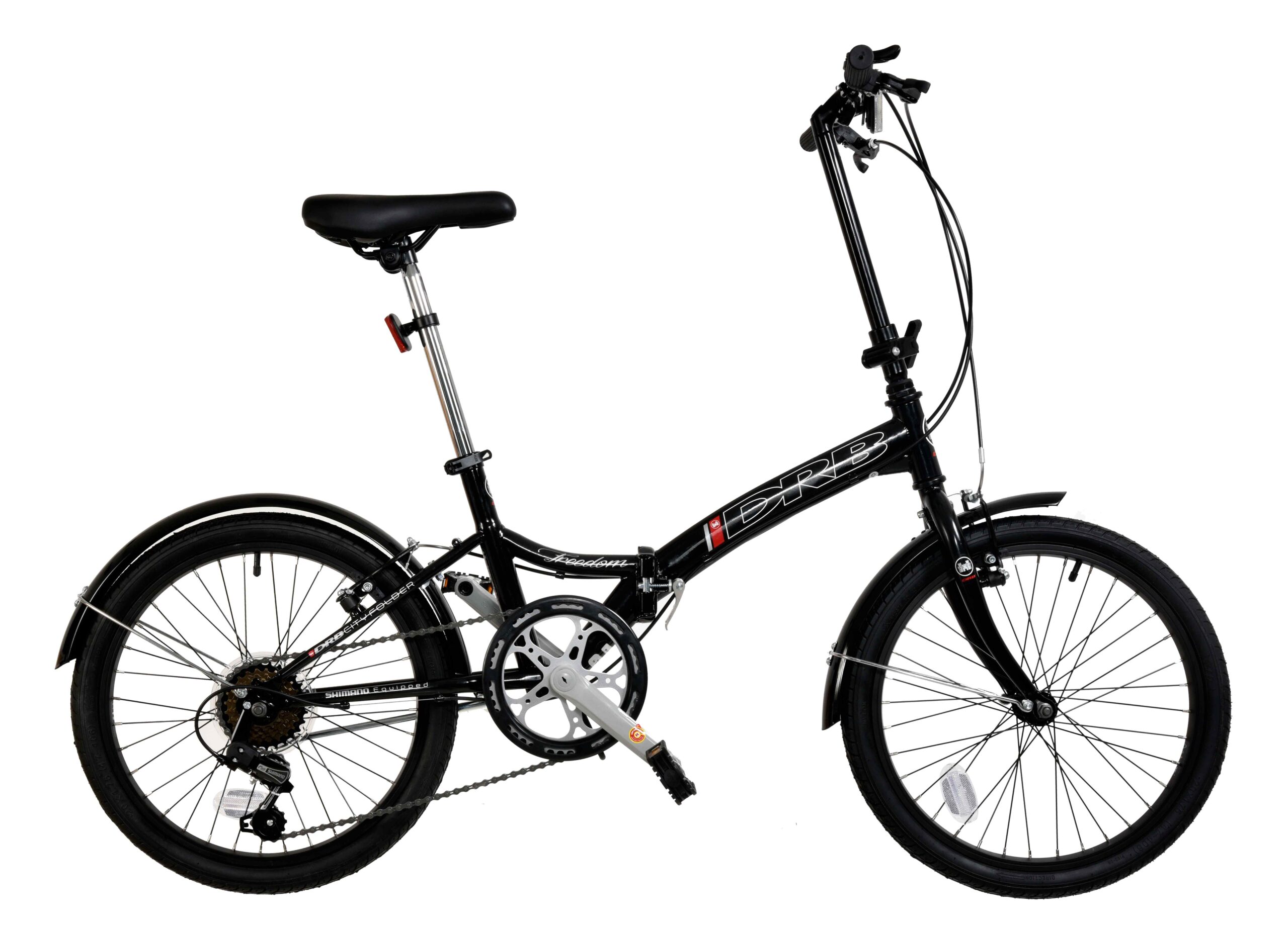 Imperfect Dallingridge Freedom Folding Commuter Bicycle, 20" Wheel, 6 Speed - Black