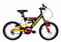 Imperfect XN Revenge Boys Full Suspension Mountain Bike, 16" Wheel - Black/Yellow/Red