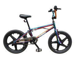 Imperfect XN Tailwhip MAG 20" Freestyle BMX, Single Speed, 2x Stunt Pegs - Neo Chrome Jet Fuel