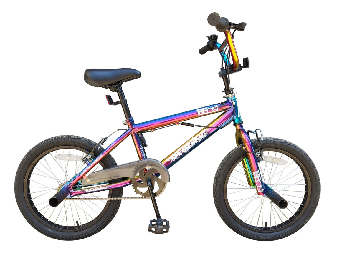Imperfect XN Beast 18" Kids Freestyle BMX Bike, 360 Gyro System - Neo Chrome Jet Fuel