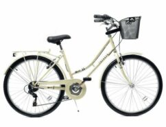 Imperfect Aurai Trekker Ladies Heritage Bike, 26" Wheel, 6 Speed - Cream