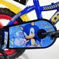 Imperfect Dino Sonic Kids 12" Wheel Bike - Blue/Yellow - Image 2