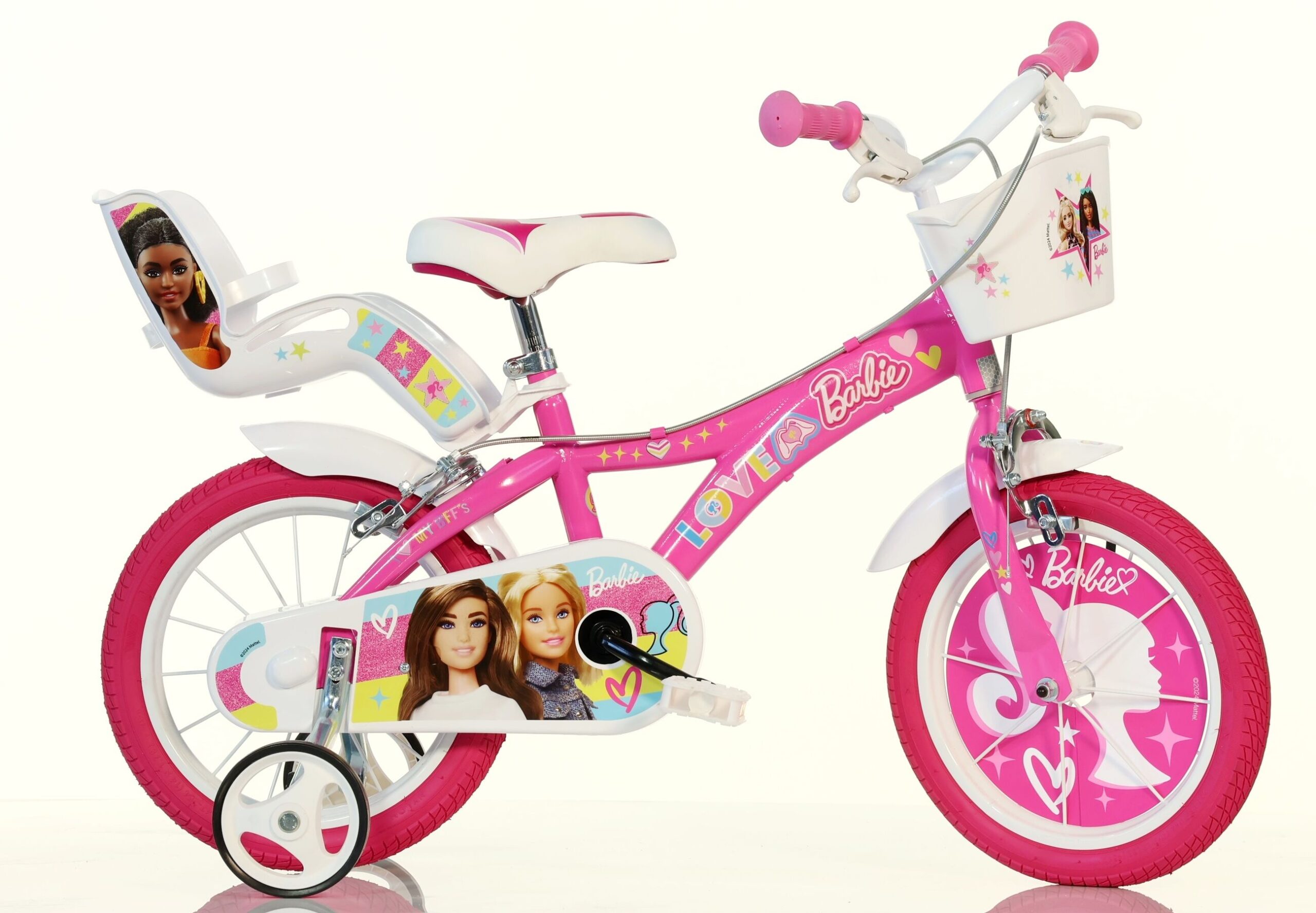 Imperfect Dino Barbie Rosa Girls 16" Wheel Bike