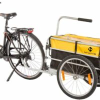 M-Wave Stalwart Carry Fold 1 Luggage Bicycle Trailer - Black/Yellow - Image 2