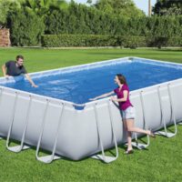 Bestway Rectangle Swimming Pool Cover for 24ft Pools - Image 3