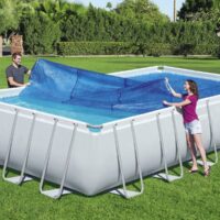 Bestway Rectangle Swimming Pool Cover for 24ft Pools - Image 4