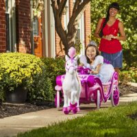 Huffy Disney Princess Royal Horse and Carriage Electric Ride On 6v - Pink - Image 2