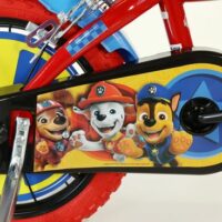 Imperfect Dino Paw Patrol Kids Bike with 14" Wheels and Stabilisers - Image 2