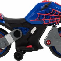 Huffy Marvel SpiderMan Kid’s 6V Battery Ride-On Motorbike with Lights - Blue - Image 4