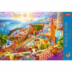 Trefl Tea Time: Visit Santorini 1000 Piece Puzzle