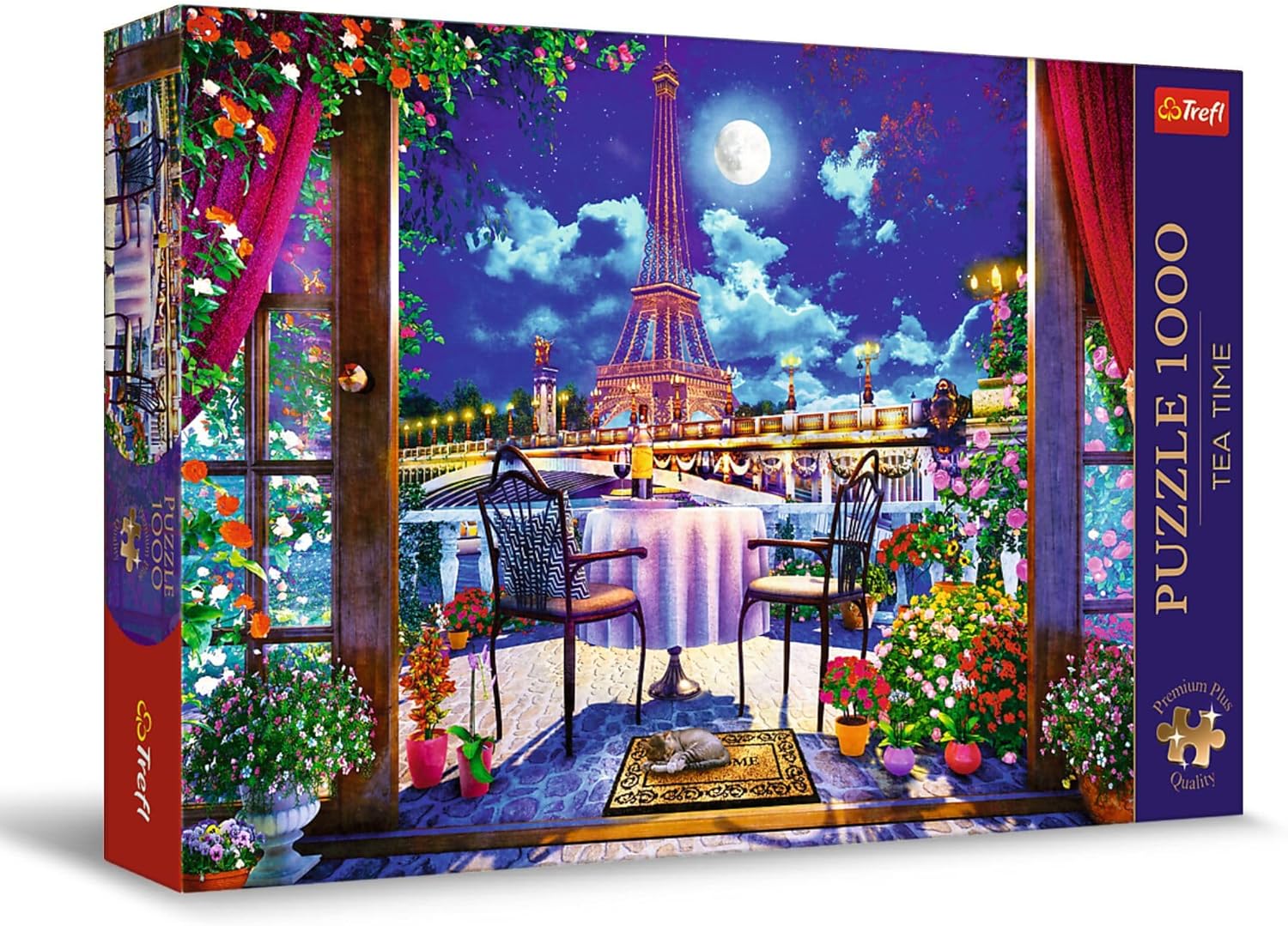Trefl Tea Time: Parisian Moonlight 1000 Piece Puzzle