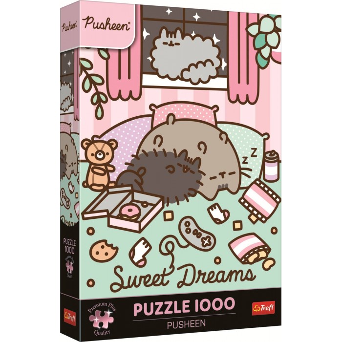 Trefl - Pusheen In Caffetteria - Puzzle 500 Pezzi – Immagine 48x34 Cm, Per Adulti E Bambini Dai 10 Anni