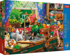 Trefl Tea Time: Troublemaker Kittens 1000 Piece Puzzle