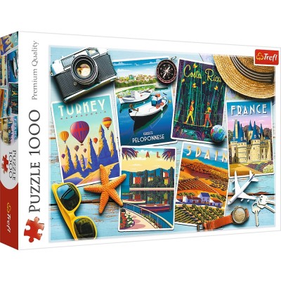 Trefl Holiday Postcards 1000 Piece Puzzle
