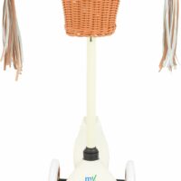 MoVe Mini Go! Tilt Scooter with Basket and Tassels - Cream - Image 7
