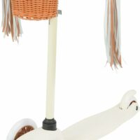 MoVe Mini Go! Tilt Scooter with Basket and Tassels - Cream - Image 2