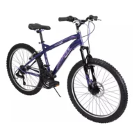Huffy Extent Mountain Bike 24" Wheel, 18 Speed - Purple - Image 2