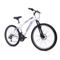 Huffy Extent Mountain Bike 26" Wheel, 18 Speed - White/Purple - Image 2