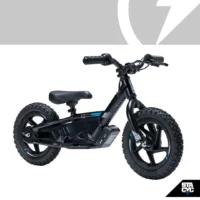 Stacyc Electric Balance Bike 12E-Drive, 2Ah - Black/Blue - Image 2
