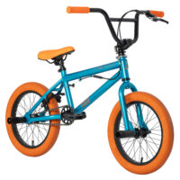 Venom Fang BMX 16" Kids Bike - Teal/Orange - Image 2