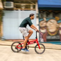 Tern BYB P10 Folding Bike 20" Wheel - Satin Metallic Red - Image 11