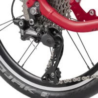 Tern BYB P10 Folding Bike 20" Wheel - Satin Metallic Red - Image 5