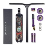 Triad Park Custom Complete #2 Kids Pro Stunt Scooter - Black/Purple/Yellow - Image 3