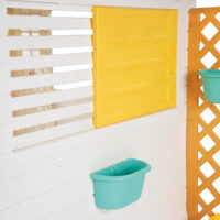 Dolu Garden Playhouse with Fence and 2 Chairs - Image 9