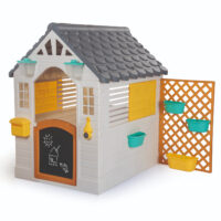 Dolu Garden Playhouse with Fence and 2 Chairs - Image 2