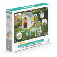Dolu Garden Playhouse with Fence and 2 Chairs - Image 10