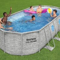 Bestway Splashview Oval 18' x 48" Swimming Pool Set - Image 5