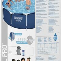 Bestway Steel Pro 12' x 30"/3.66m x 76cm Above Ground Garden Pool Set - Image 3