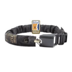 Hiplok GOLD Wearable Chain Lock 10mm x 85cm - waist 24-44 inches (Gold Sold Secure): BLACK 10MM X 85CM