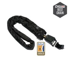Hiplok Home Gold Chain Lock 10mm X 150cm Includes Wall Hook (Gold Sold Secure): BLACK 10MM X 150CM