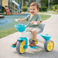 Dolu My First Trike Kids Ride On - White/Blue/Grey - Image 6