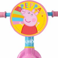 Peppa Pig 2 in 1 Kids Training Balance Bike - Blue/Pink - Image 6