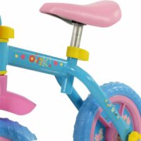 Peppa Pig 2 in 1 Kids Training Balance Bike - Blue/Pink - Image 3