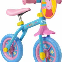 Peppa Pig 2 in 1 Kids Training Balance Bike - Blue/Pink - Image 2
