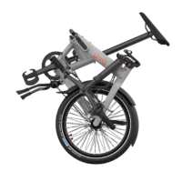 UTO Pro 20 Folding Bike 20" Wheel, 7 Speed - Grey - Image 4