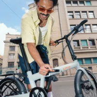 UTO Pro 20 Folding Bike 20" Wheel, 7 Speed - Grey - Image 11